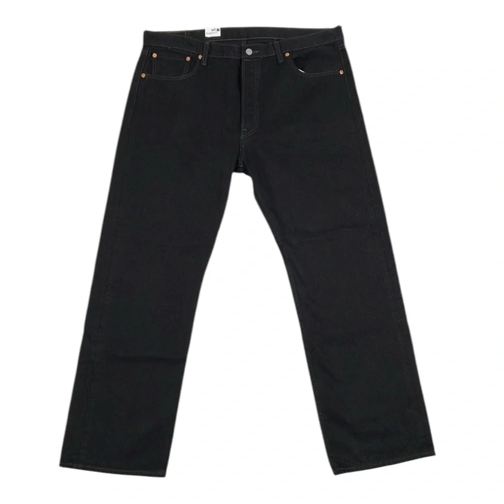 Levis 501 Original Fit Men's Black Jeans Button Fly NWT